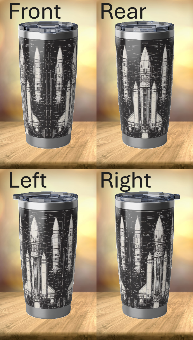 Dark Rocket Tumbler