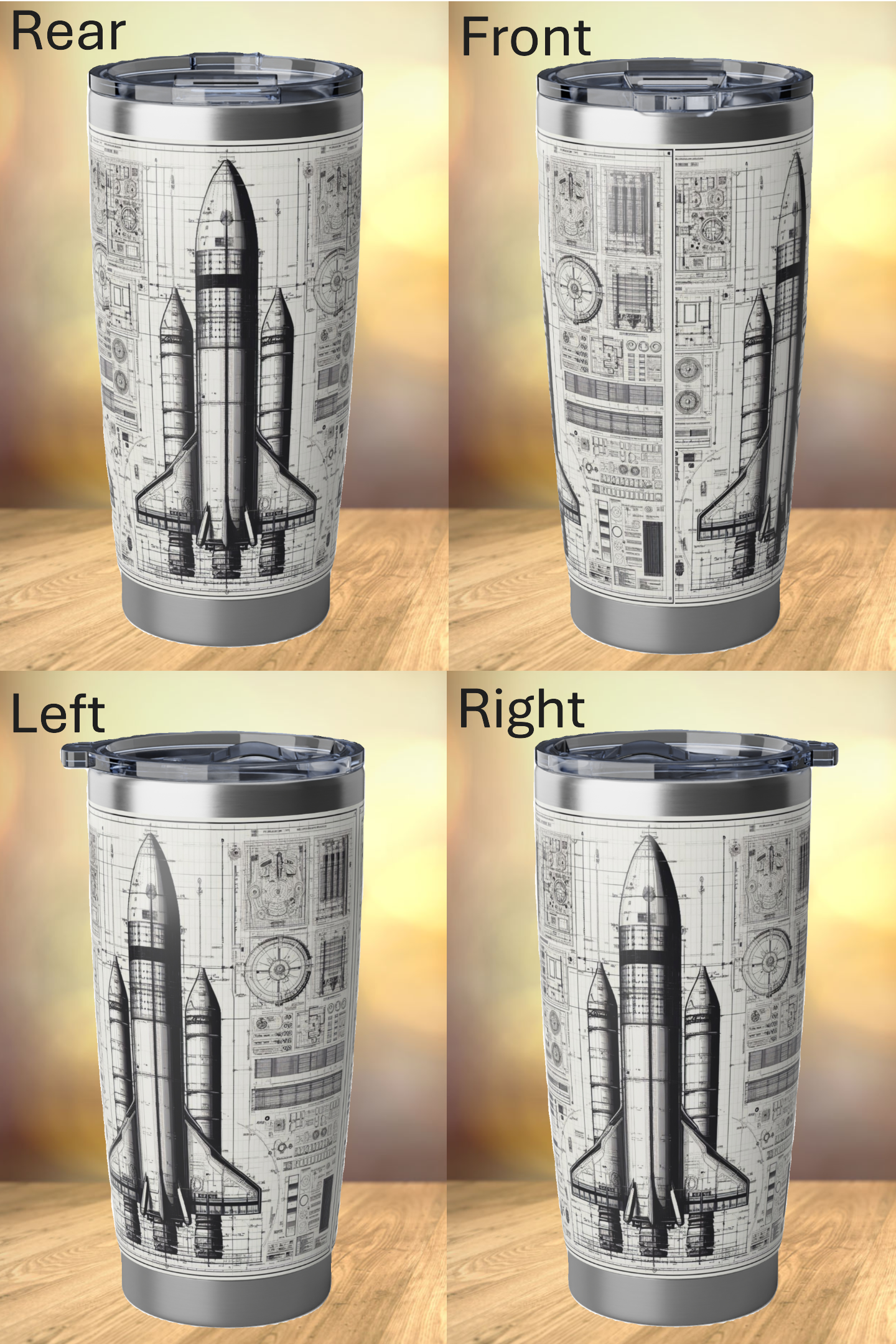 Light Rocket Tumbler