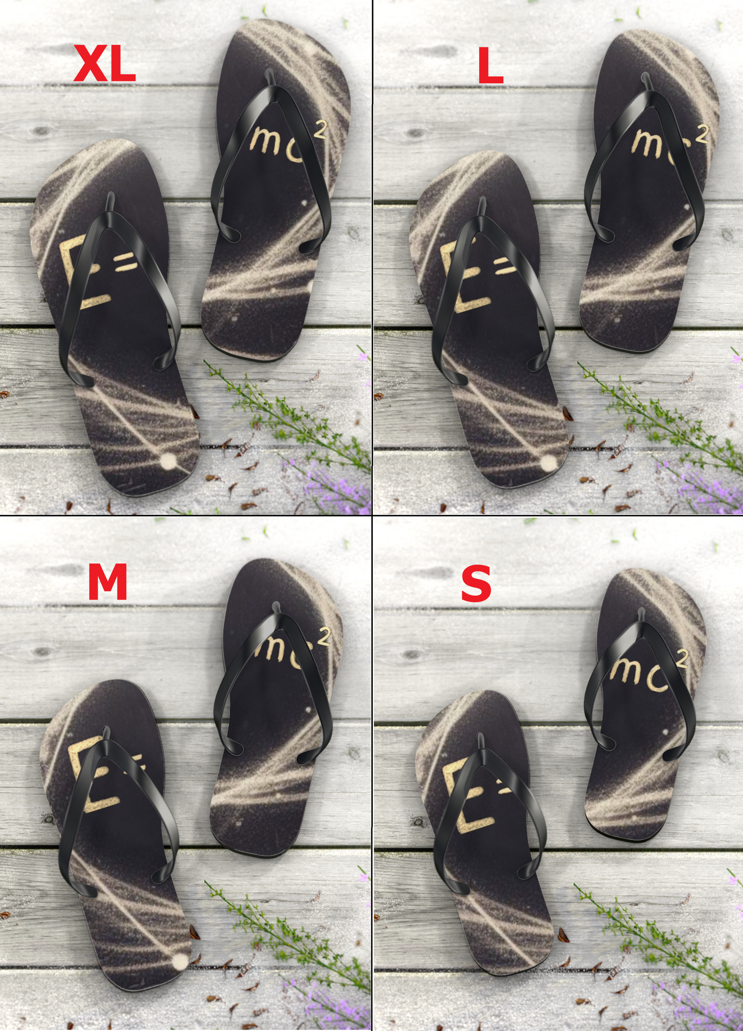 Summer E=mc2 flip-flops