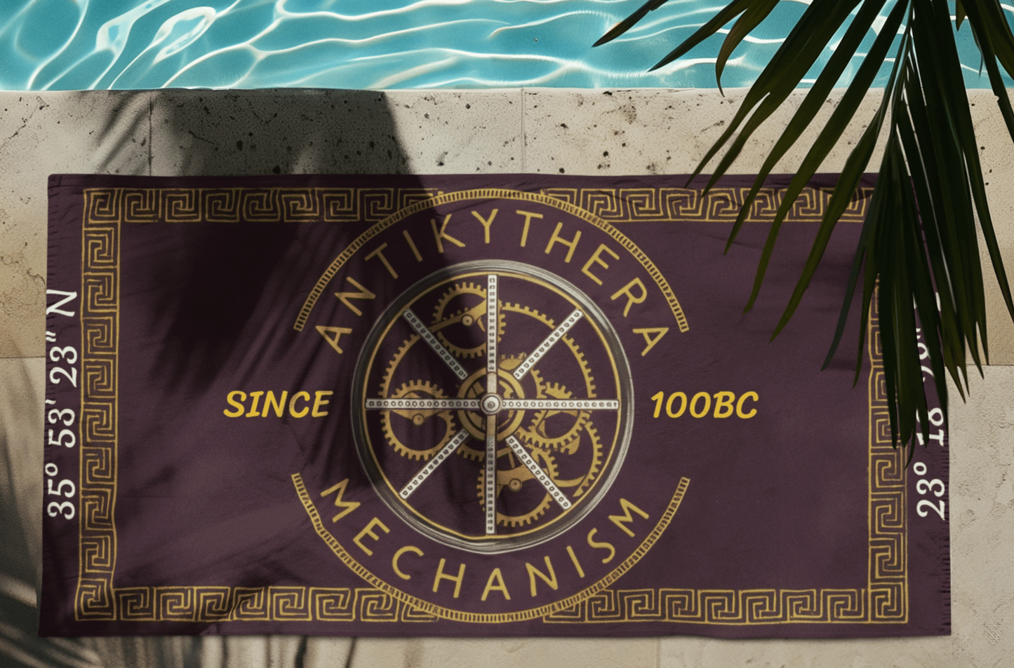 mockup-of-an-ai-generated-swimsuit-flat-laid-on-the-sand-at-the-beach-m40931