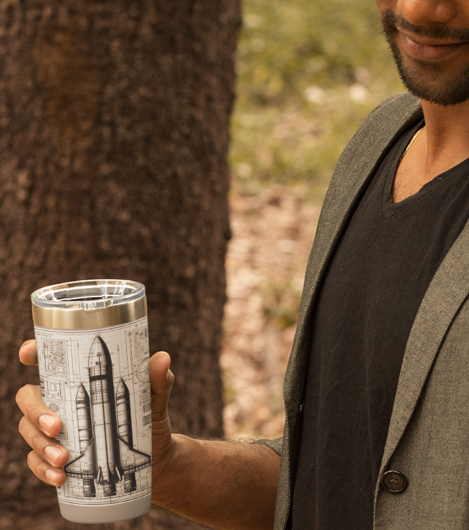 Light Rocket Tumbler