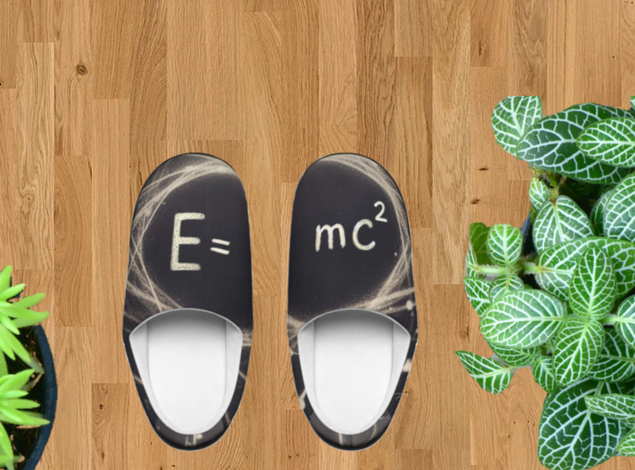 Elegant special relativity equation slippers
